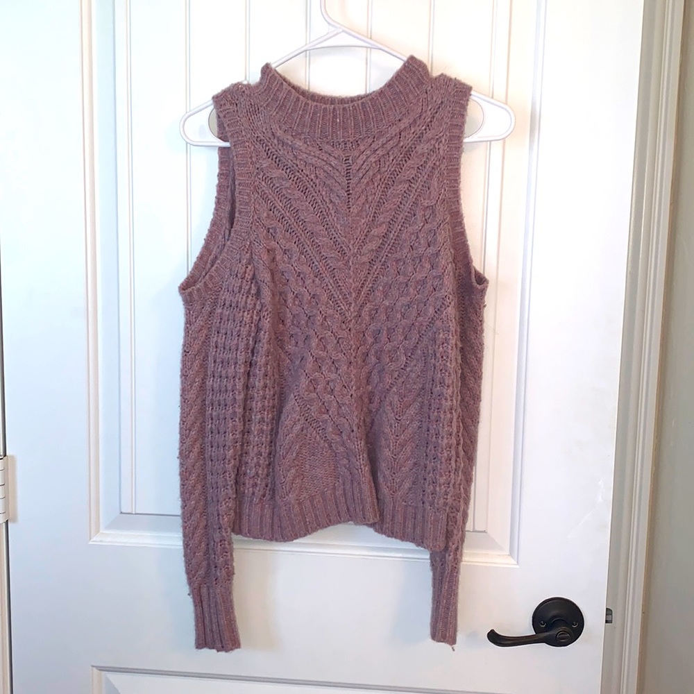Express cold shoulder sweater